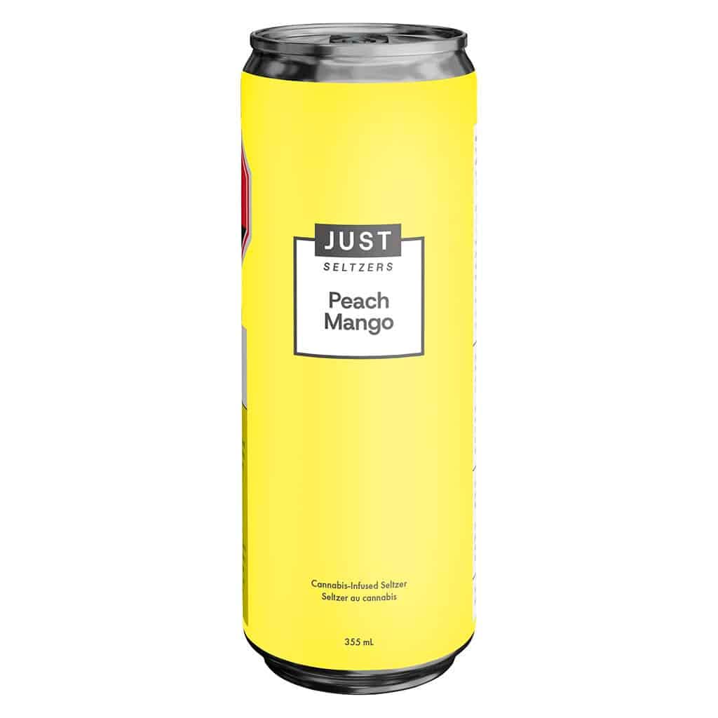 JUST Seltzers - JUST Seltzers Peach Mango THC 355 ml Seltzer by JUST Seltzers - Beverages